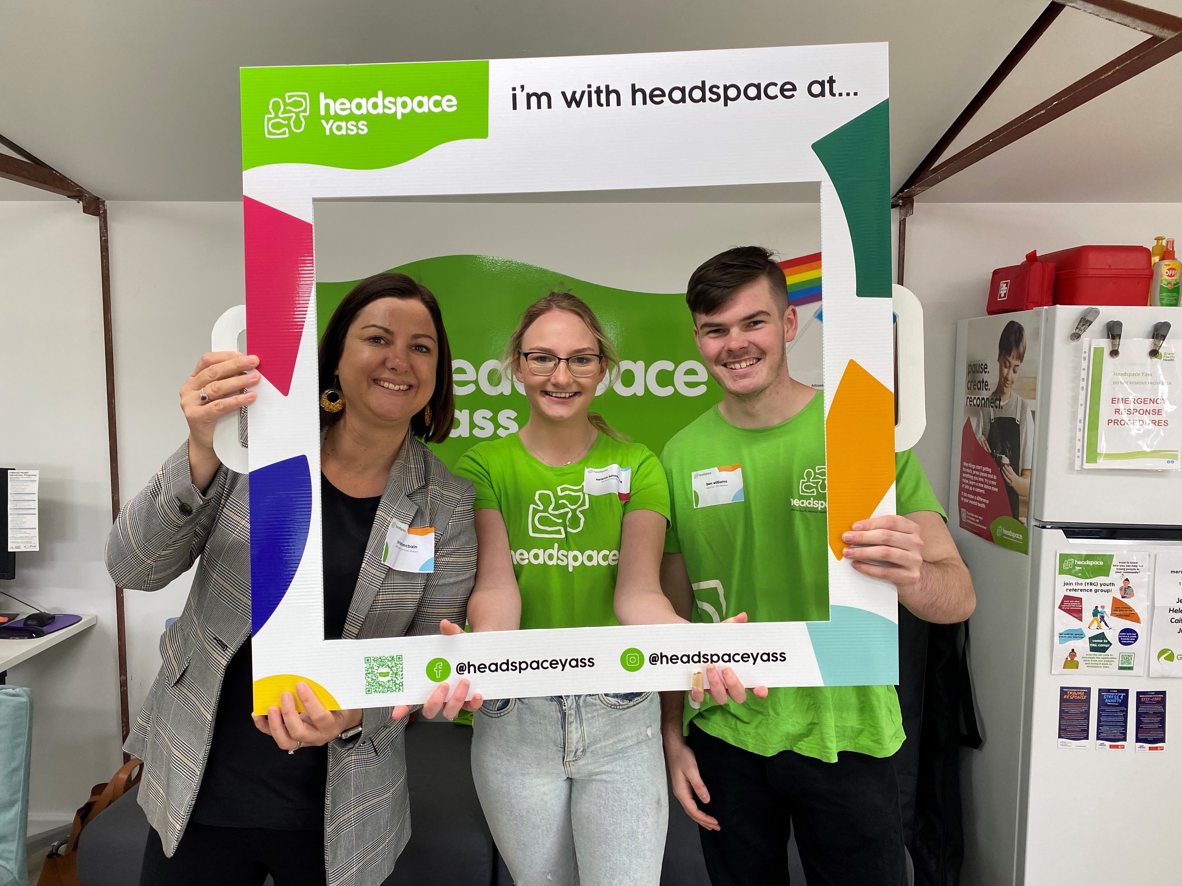 Kristy McBain and YRG reps Helena Ben in frame Yass 1